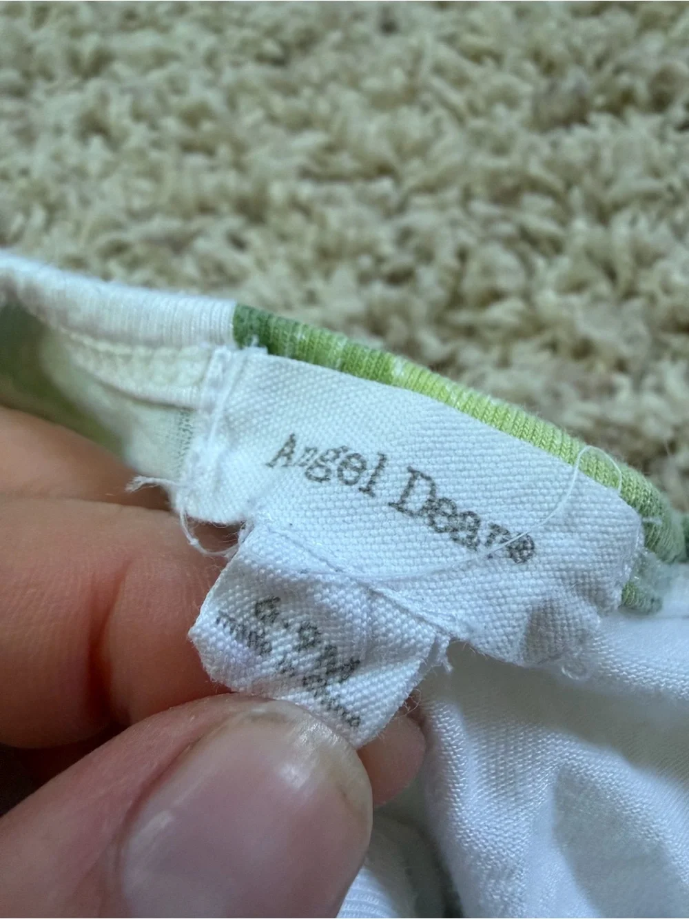 Angel Dear Pajamas avocado print